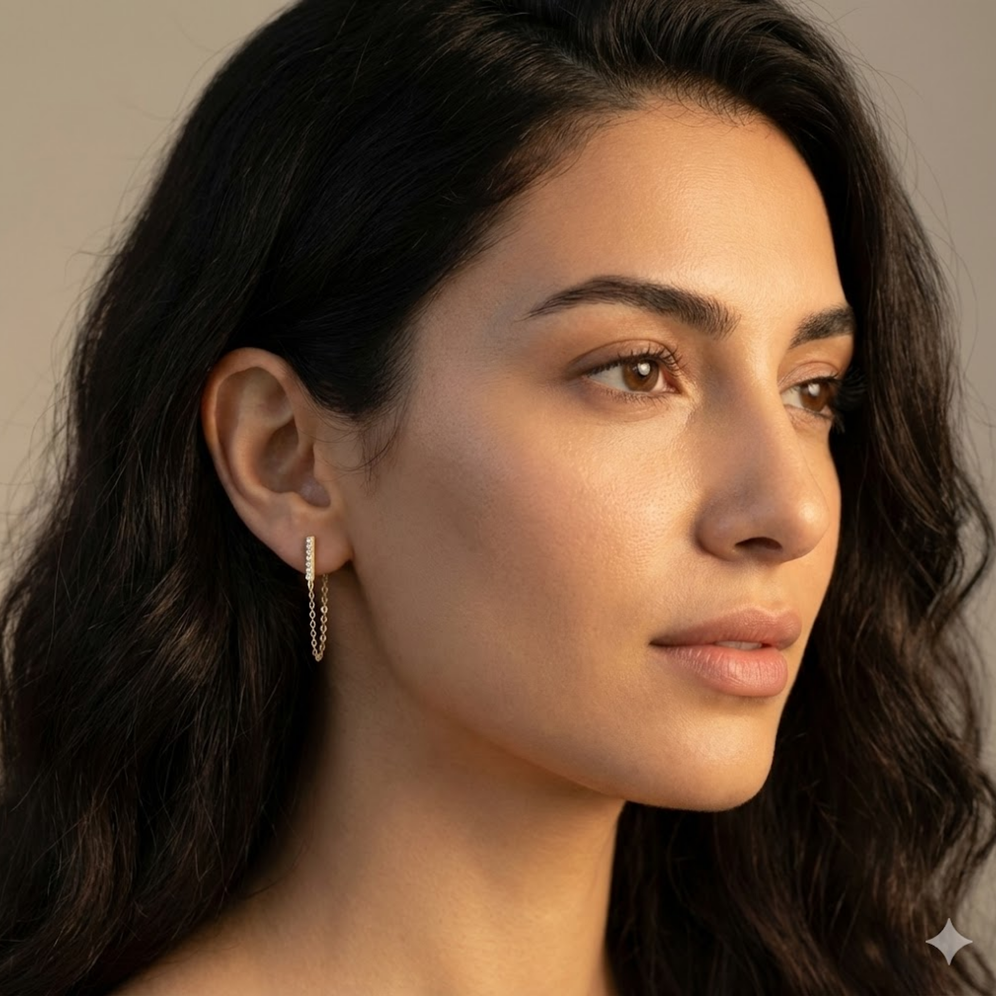 Sakeena Moissanite Earrings