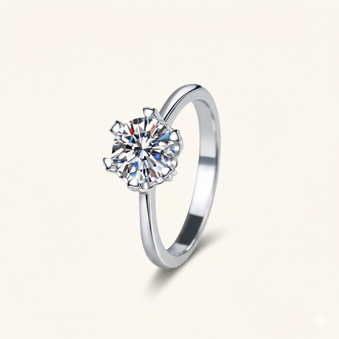 Basma Moissanite Ring