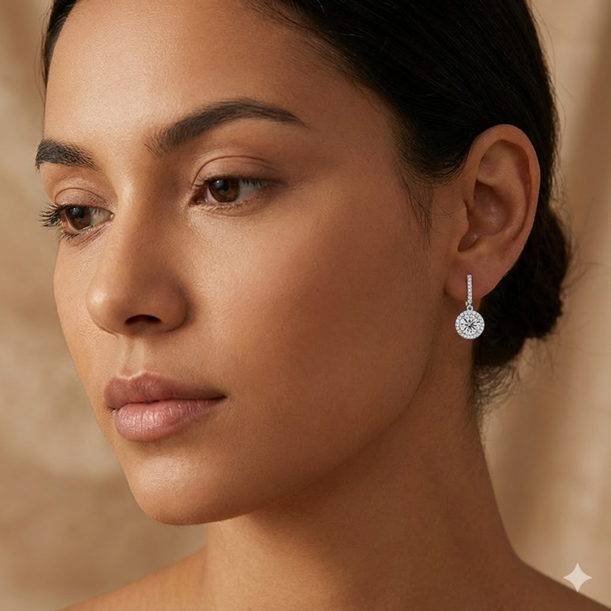 أقراط أريج من المويسانايت