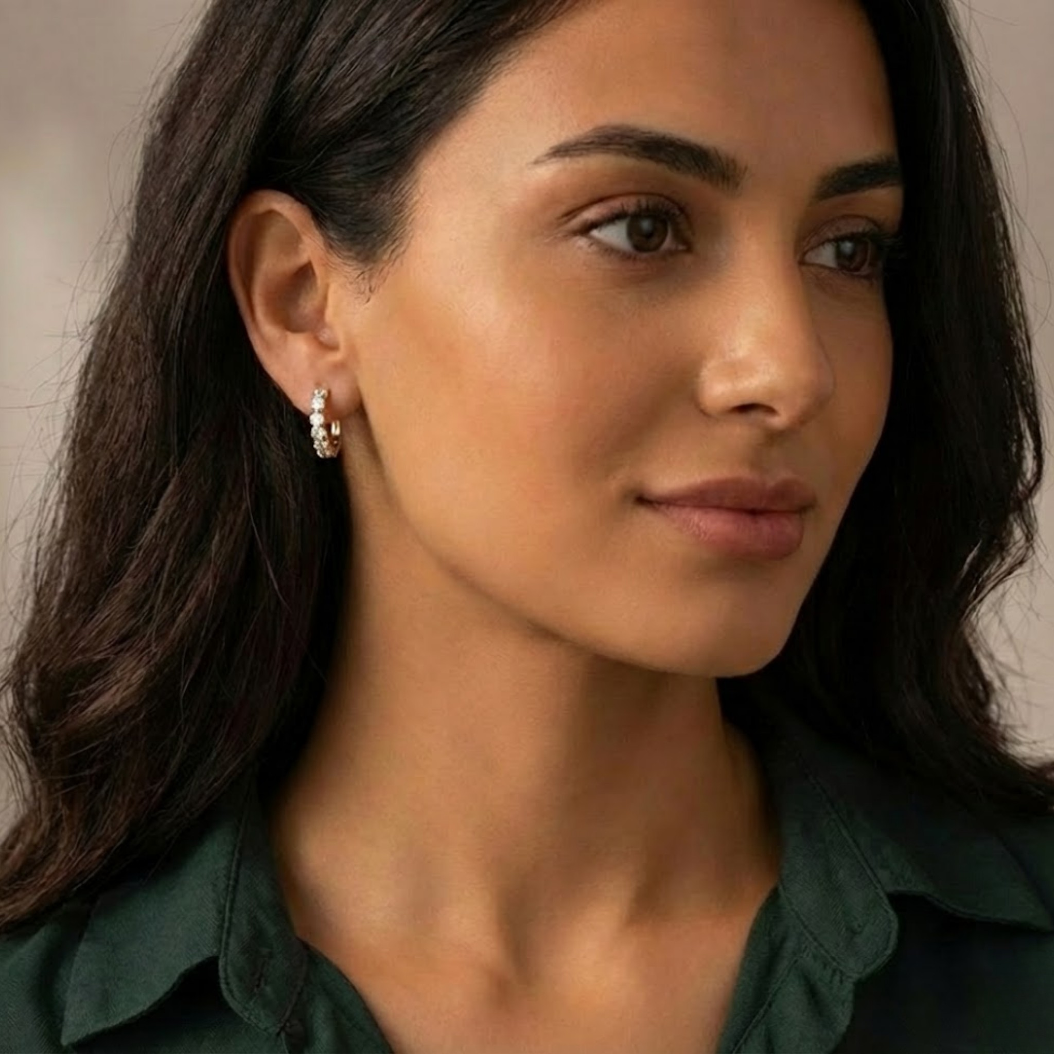 Rawya Moissanite Earrings