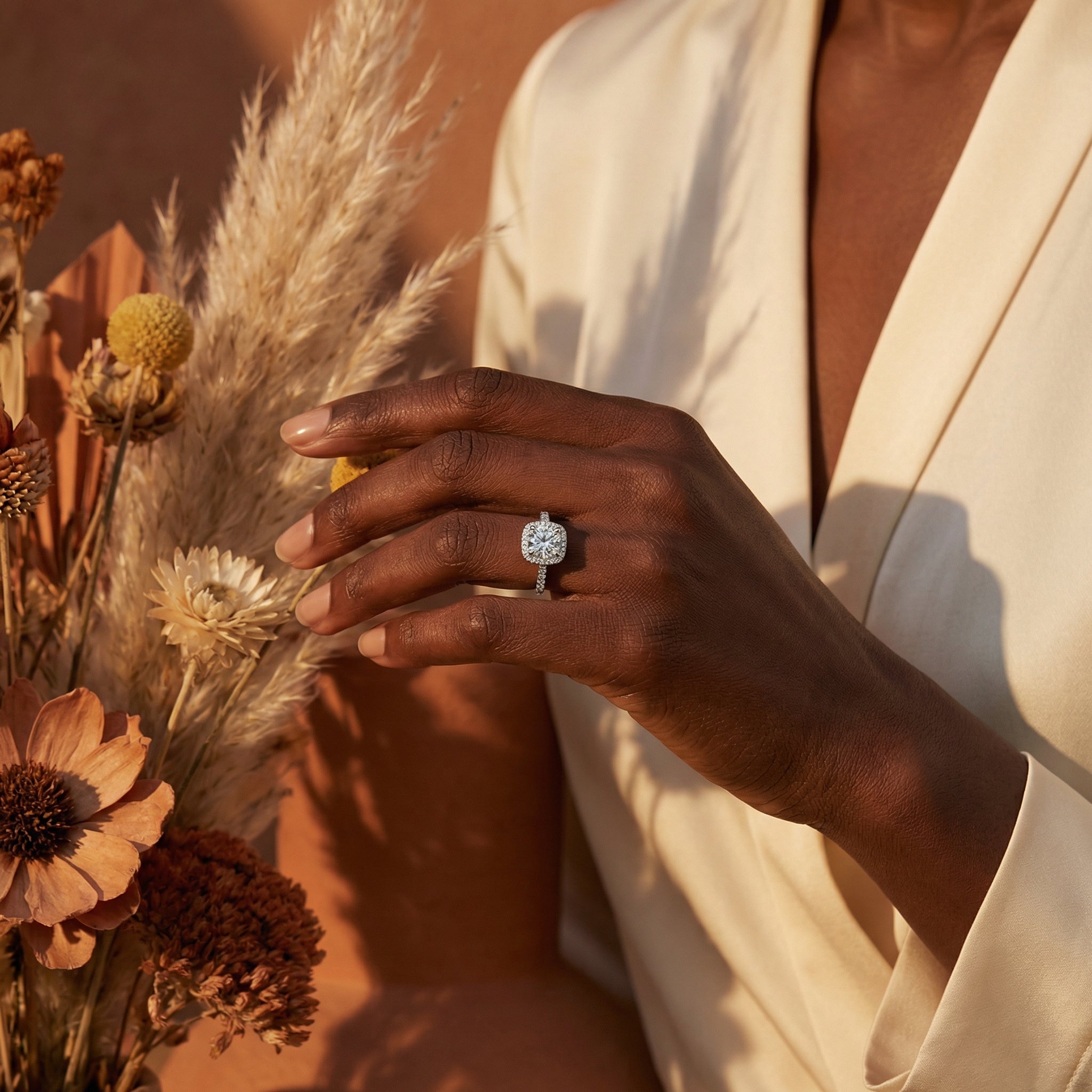 Naeema Moissanite Ring