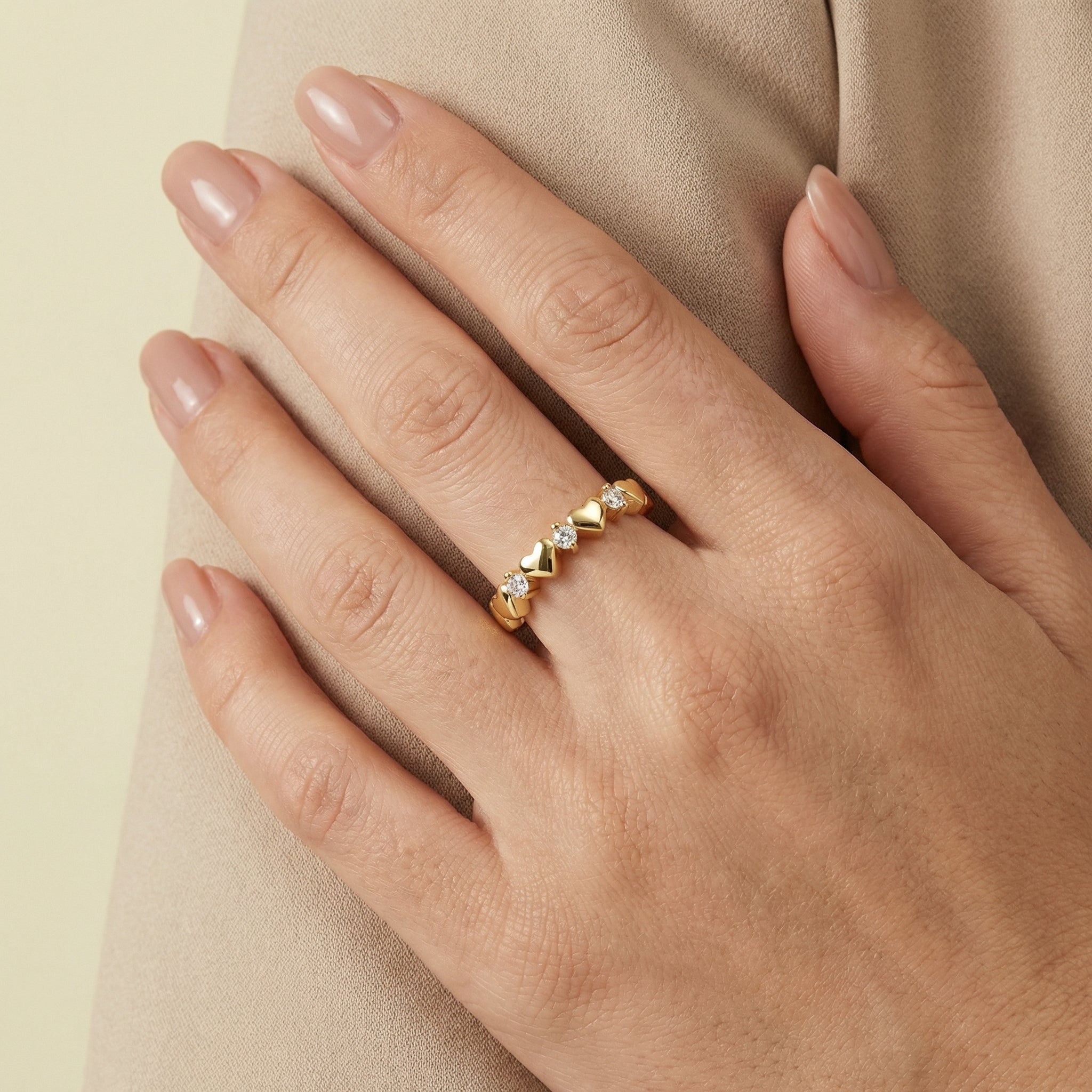 Yasmin Moissanite Ring