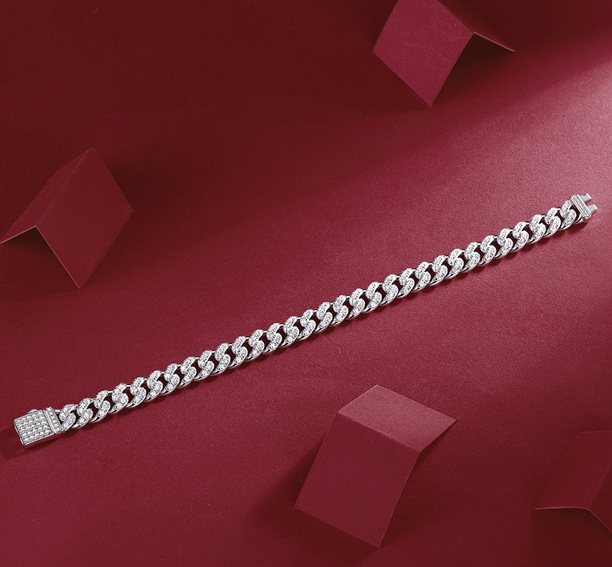 Sawsan Moissanite Cuban Bracelet