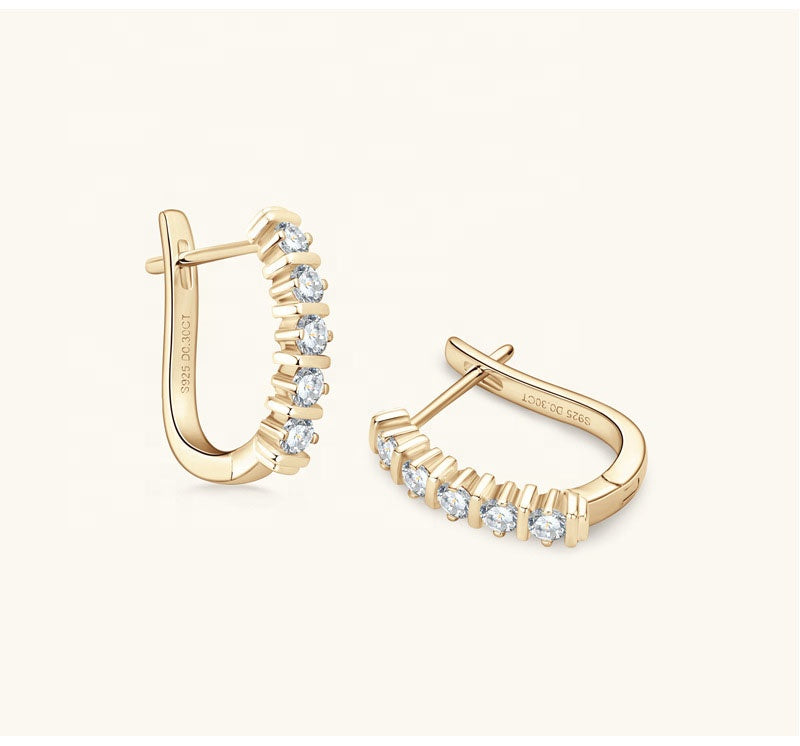 Rawya Moissanite Earrings