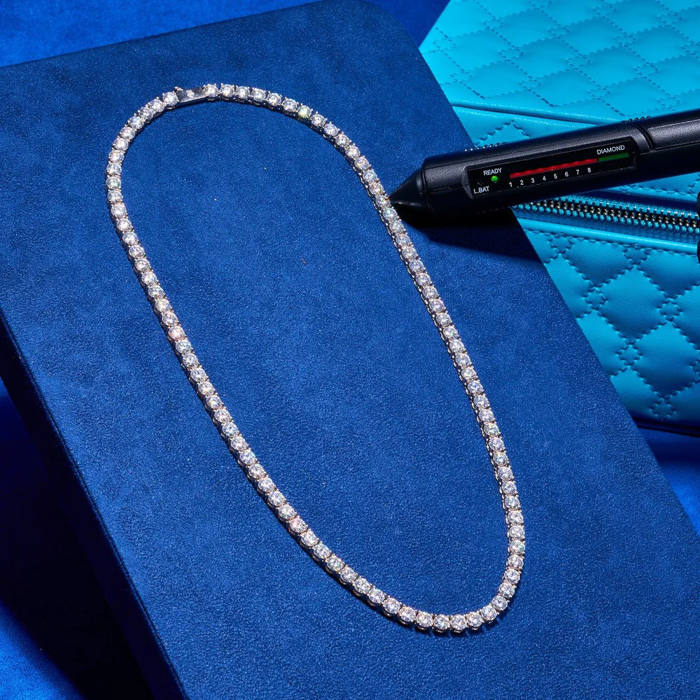 Moissanite Tennis Necklace - 5mm