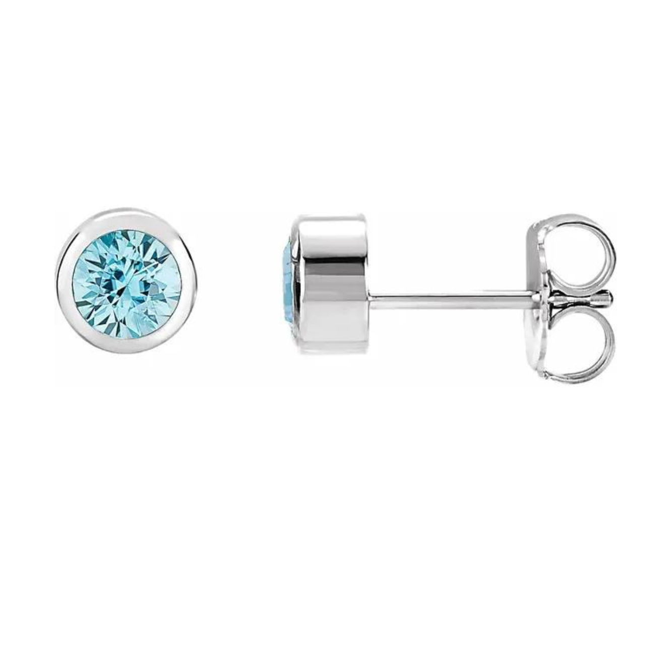 1CT أقراط بتصميم بزل لامع