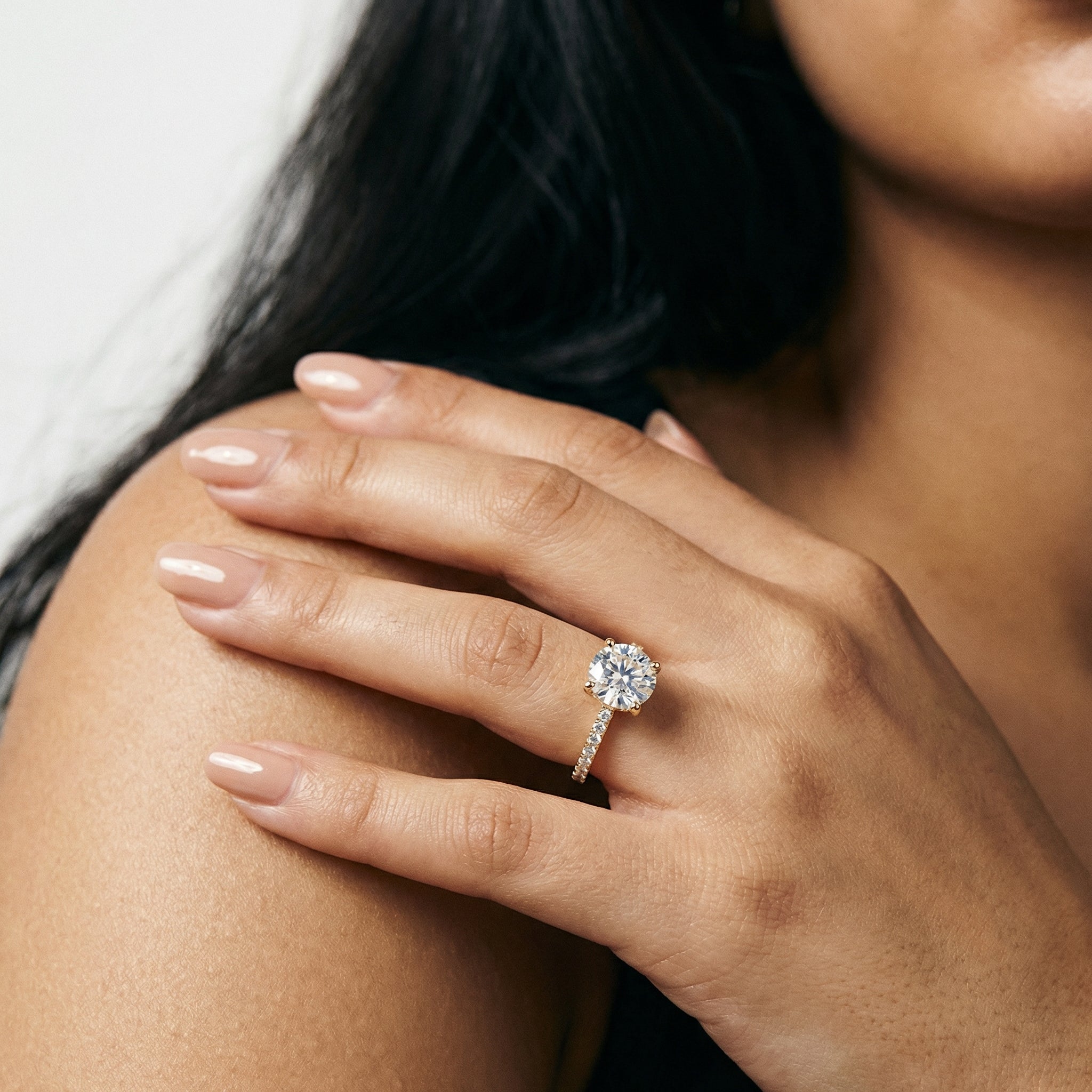 Aziza Moissanite Ring