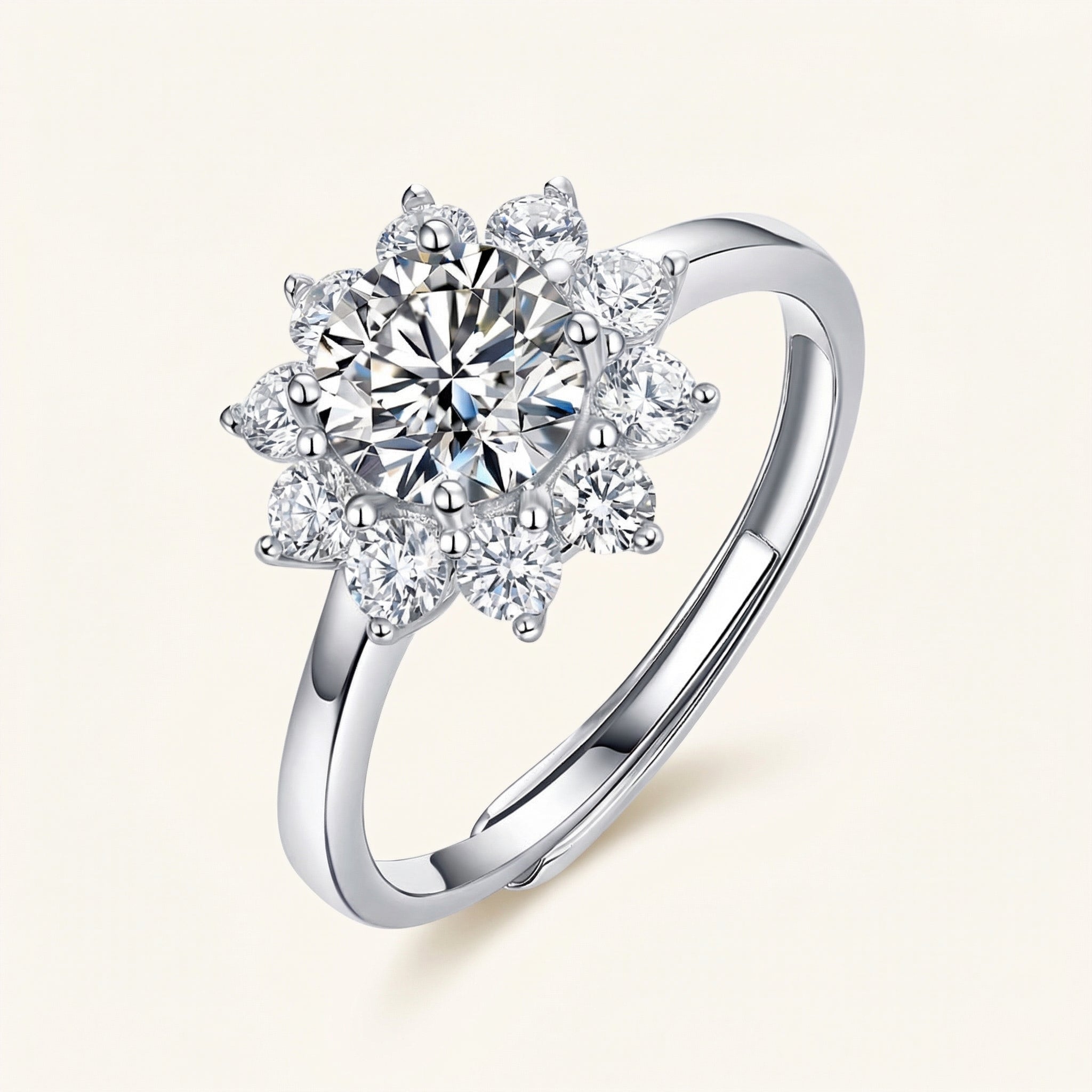 Fadia Moissanite Ring