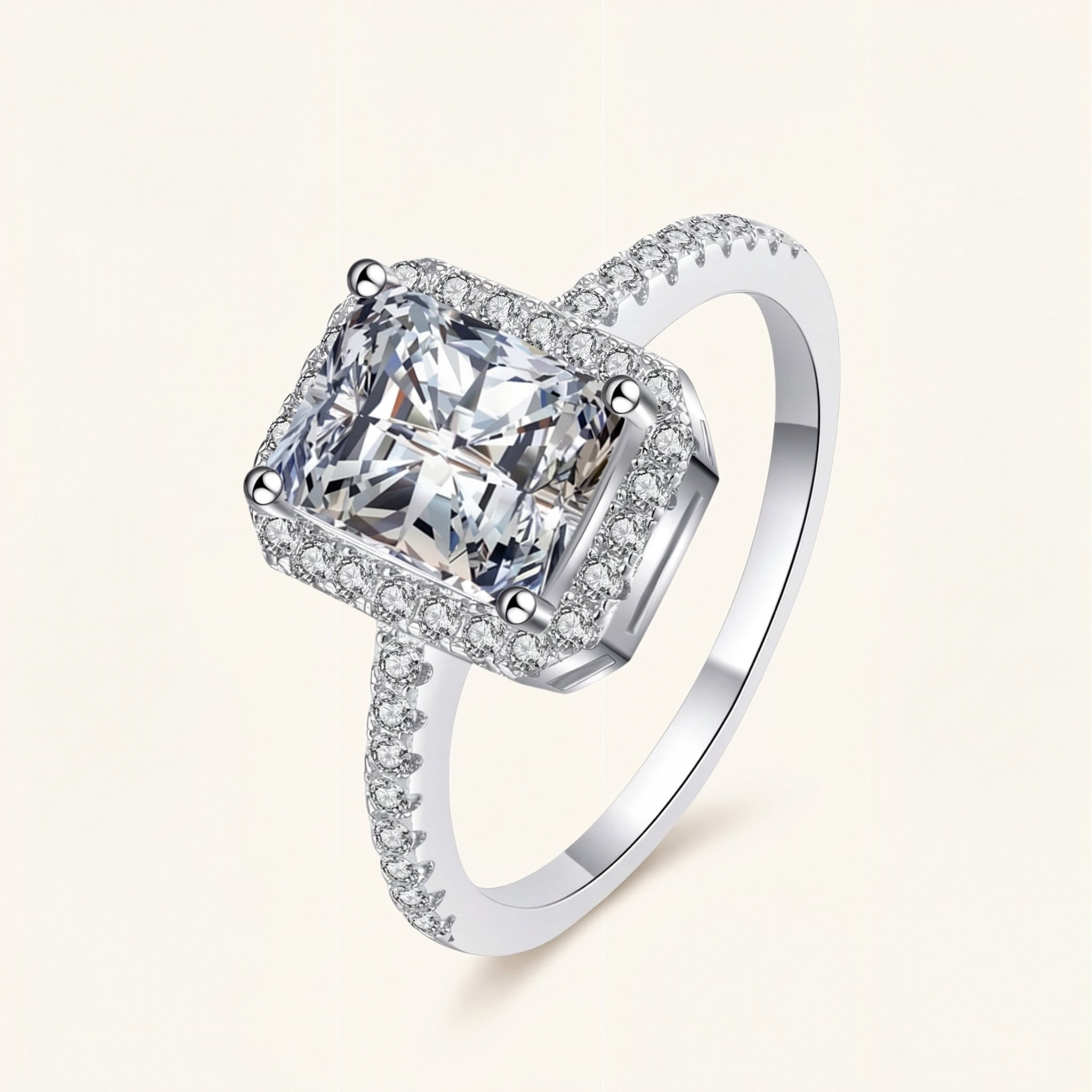 Rajaa Moissanite Ring