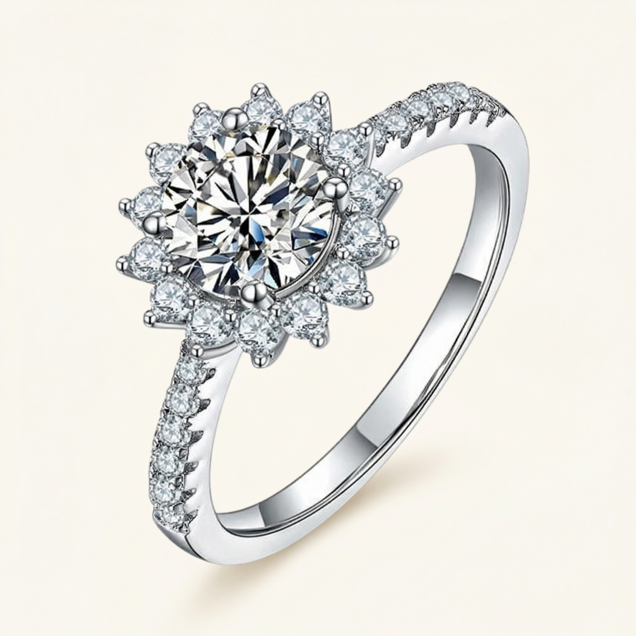 Zuha Moissanite Ring