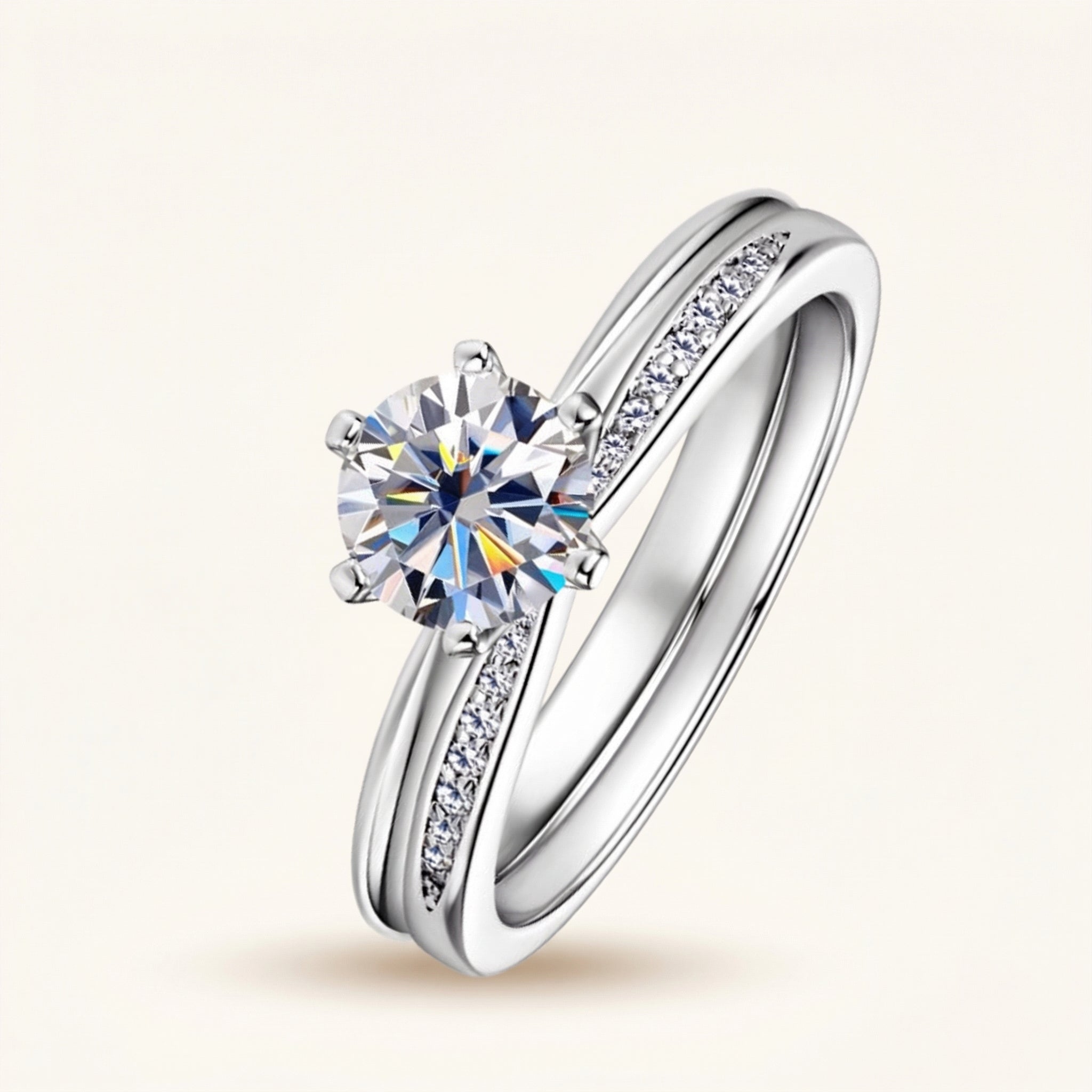 Ghadeer Moissanite Ring