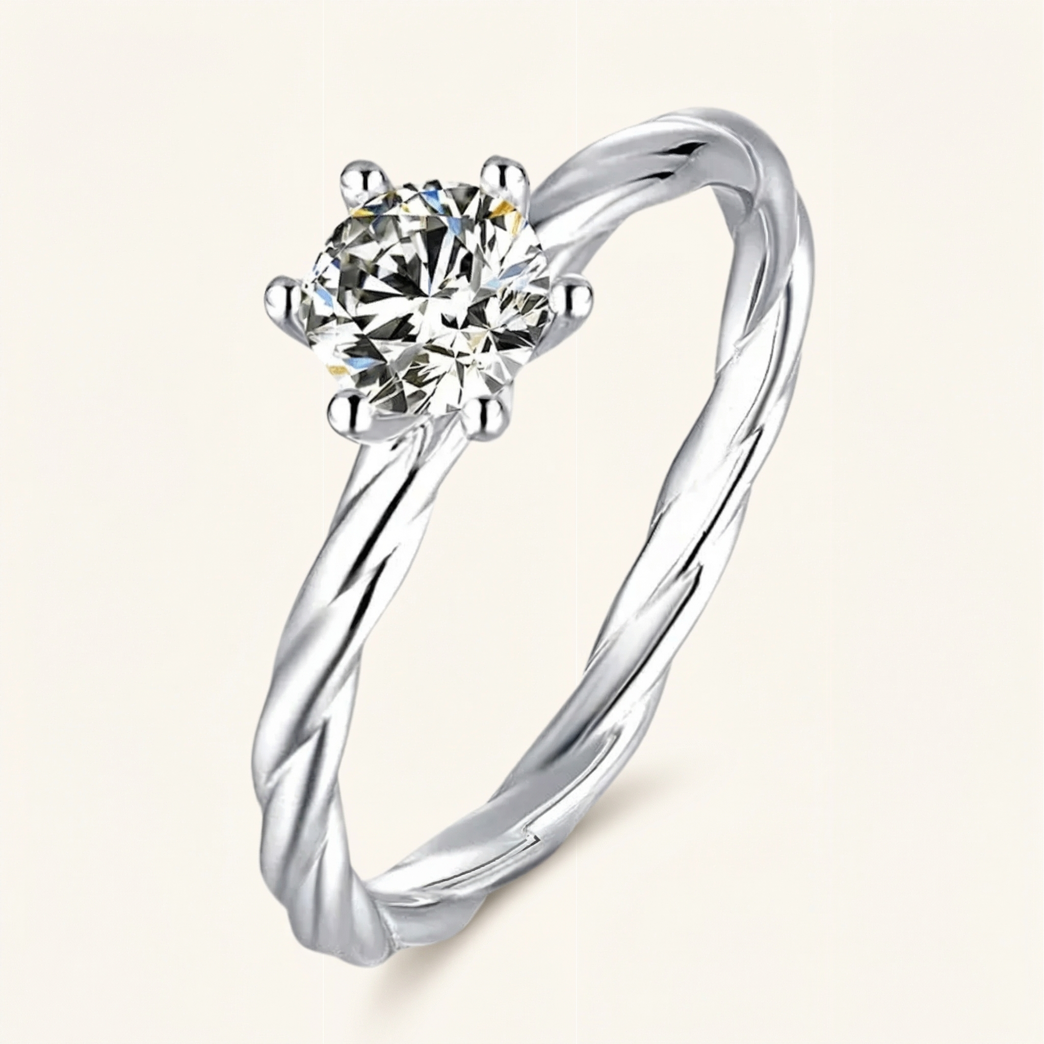 Buthaina Moissanite Ring