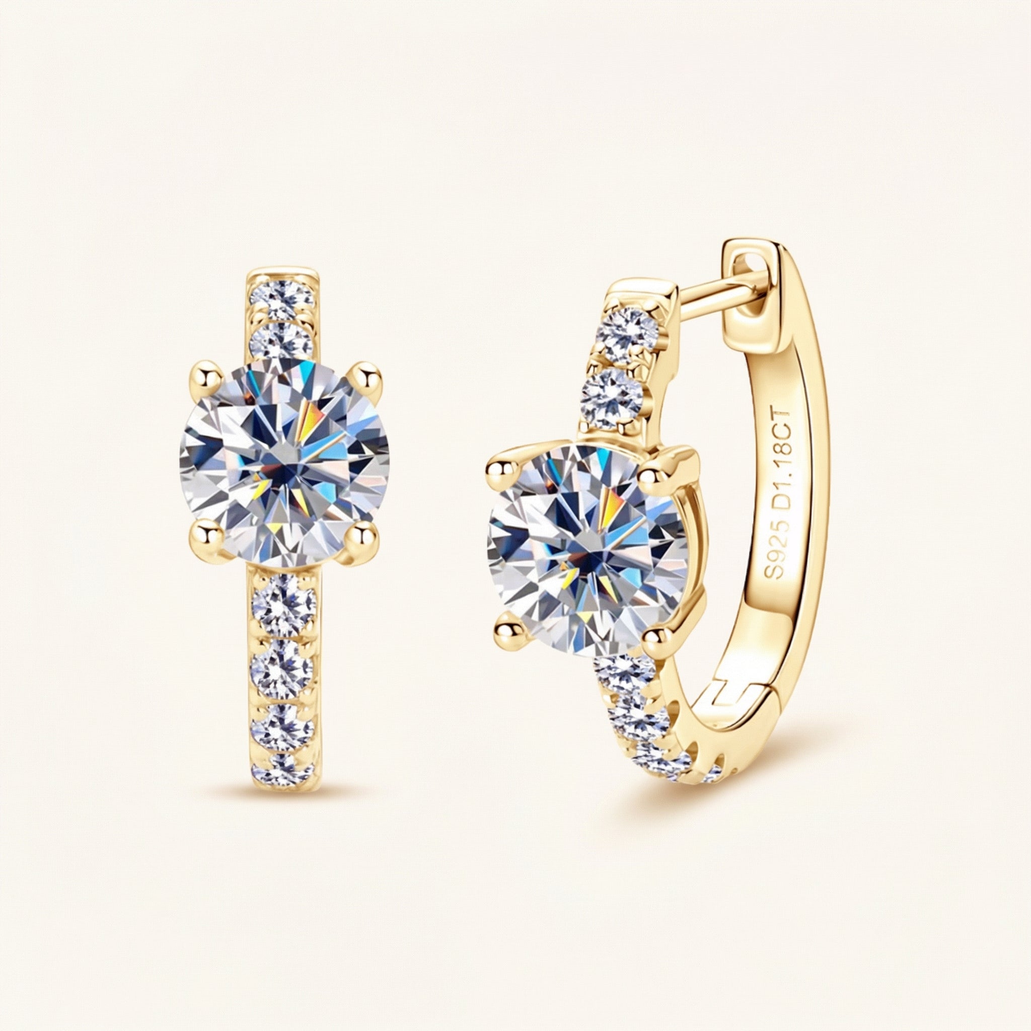 Tamadur Moissanite Earrings