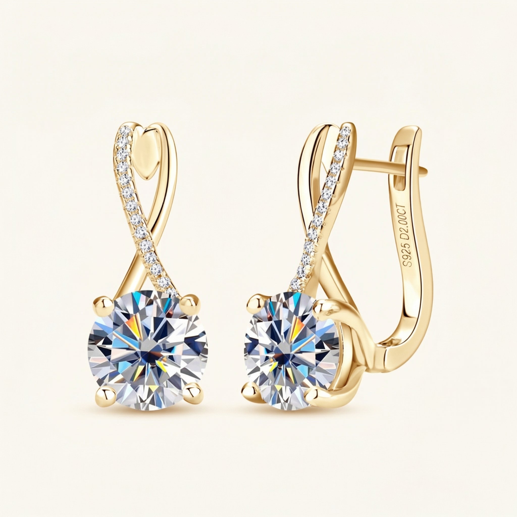 Rukan Moissanite Earrings