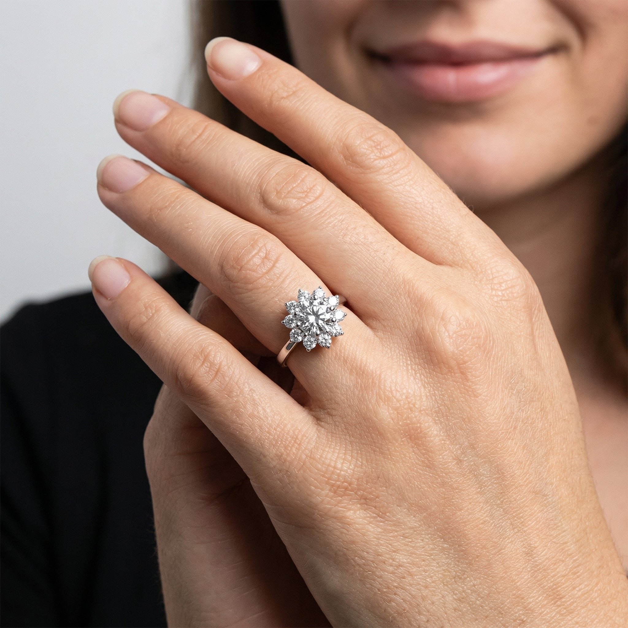 Fadia Moissanite Ring