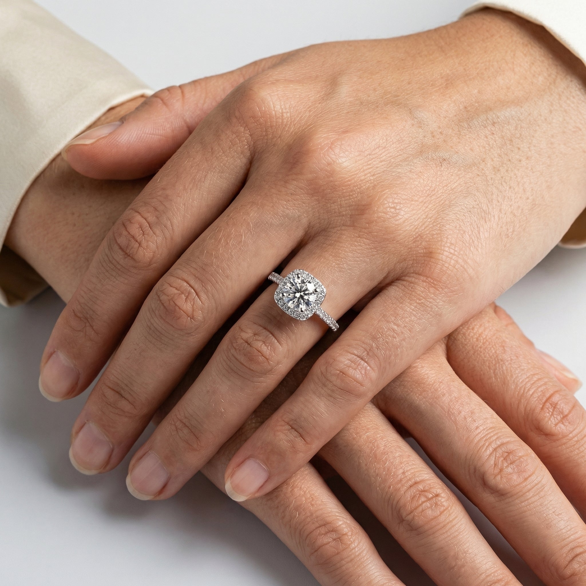 Sahar Moissanite Ring