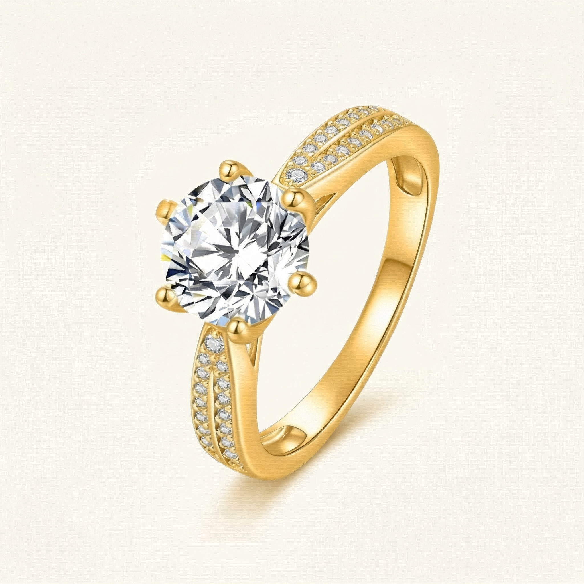 Nisreen Moissanite Ring