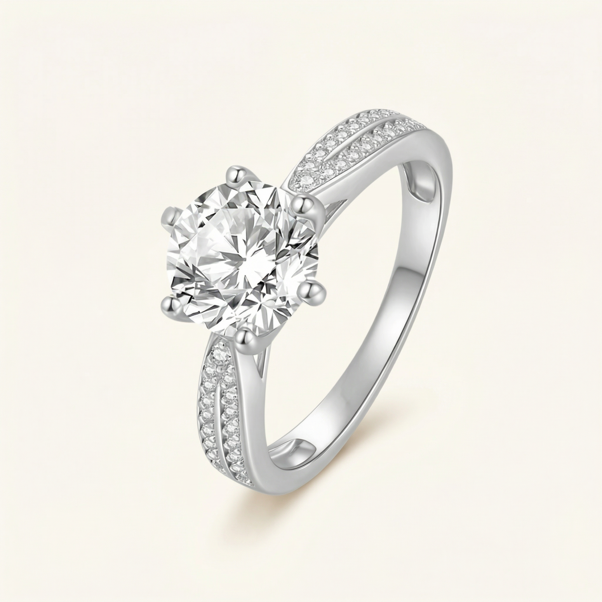 Nisreen Moissanite Ring