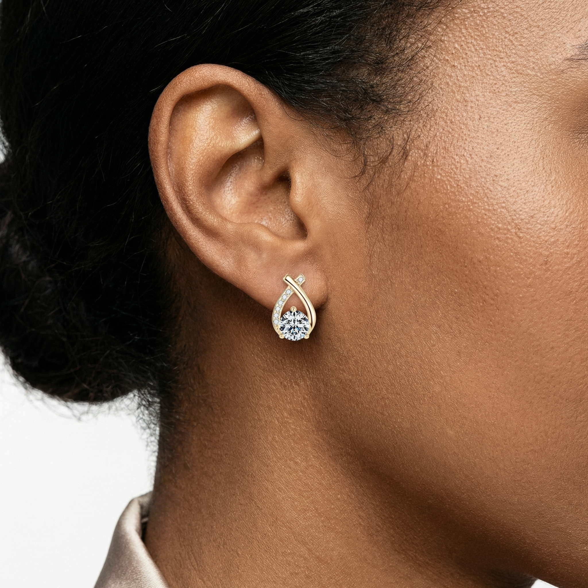 Kawkab Moissanite Earrings