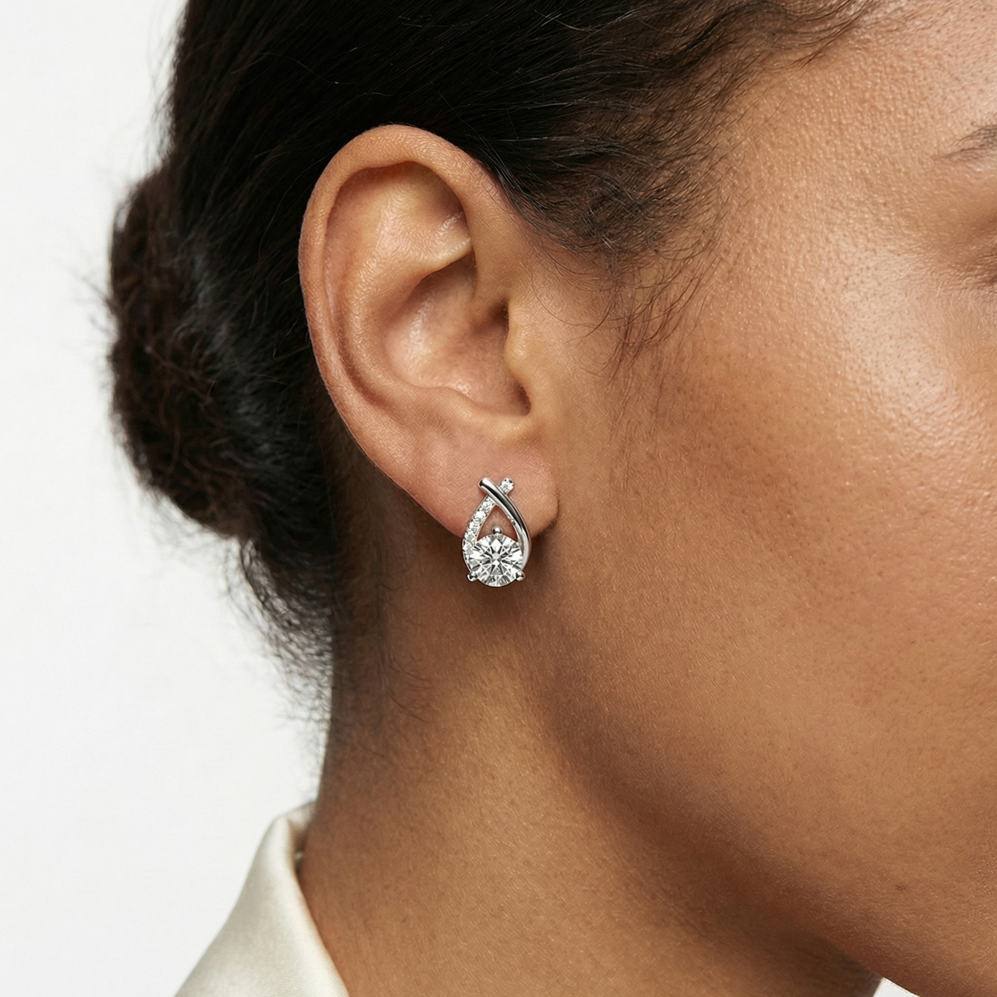 Kawkab Moissanite Earrings