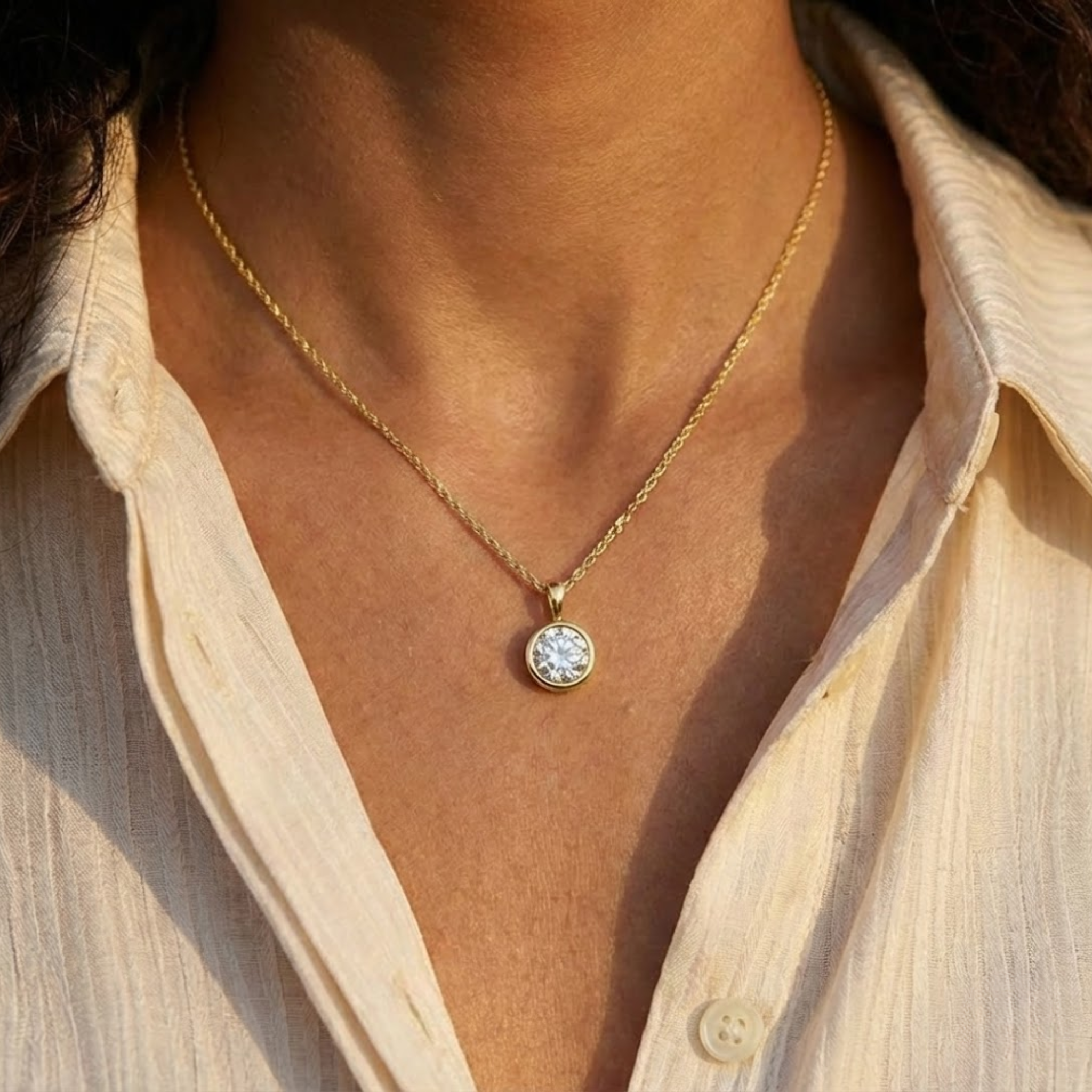 Rihana Moissanite Necklace